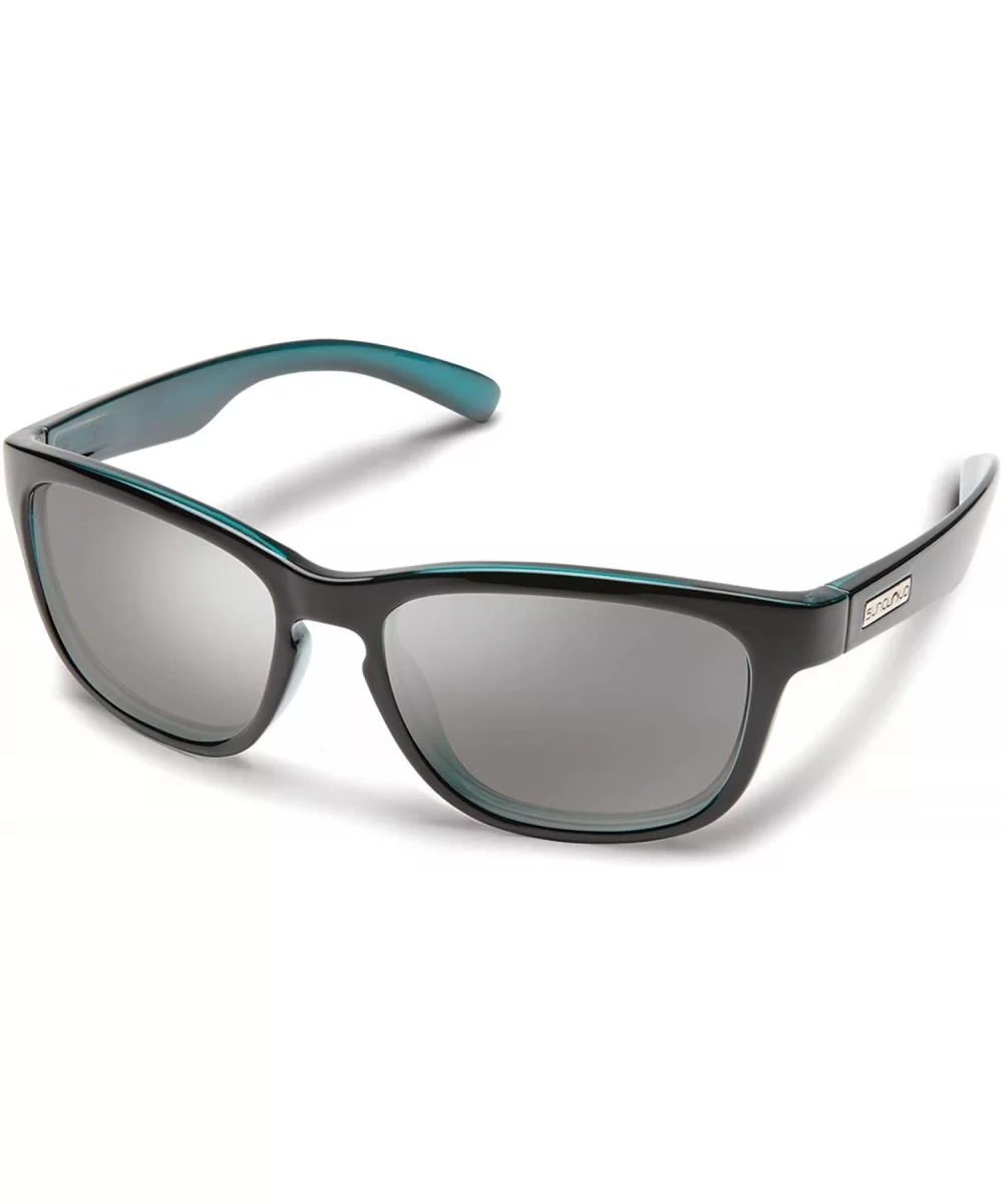 Women's Cinco Sunglasses - Aqua Backpaint / Polarized Silver Mirror - CF196T7486M $65.47 Sport