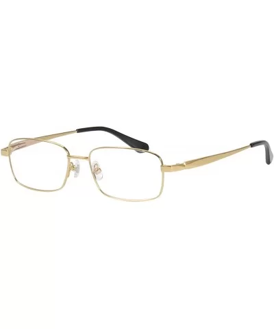 Titanium Full Rim Durable Glasses Frame Optical Eyeglasses - Large Gold - CC1850KT7DM $54.58 Aviator