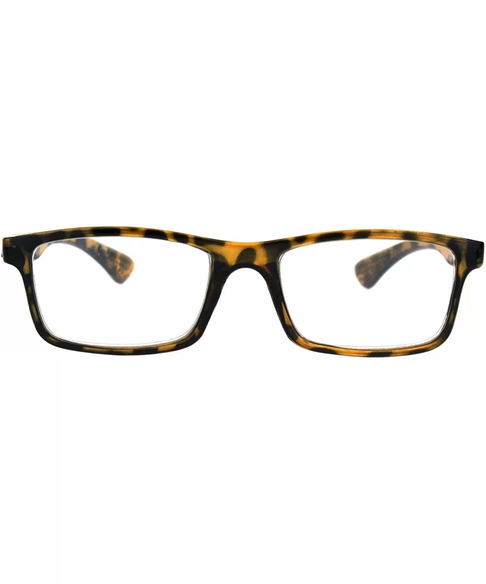 Luxury Fashion Classic Thin Rectangular Plastic Frame Reading Glasses - Tortoise - C51820IUMHU $12.68 Rectangular