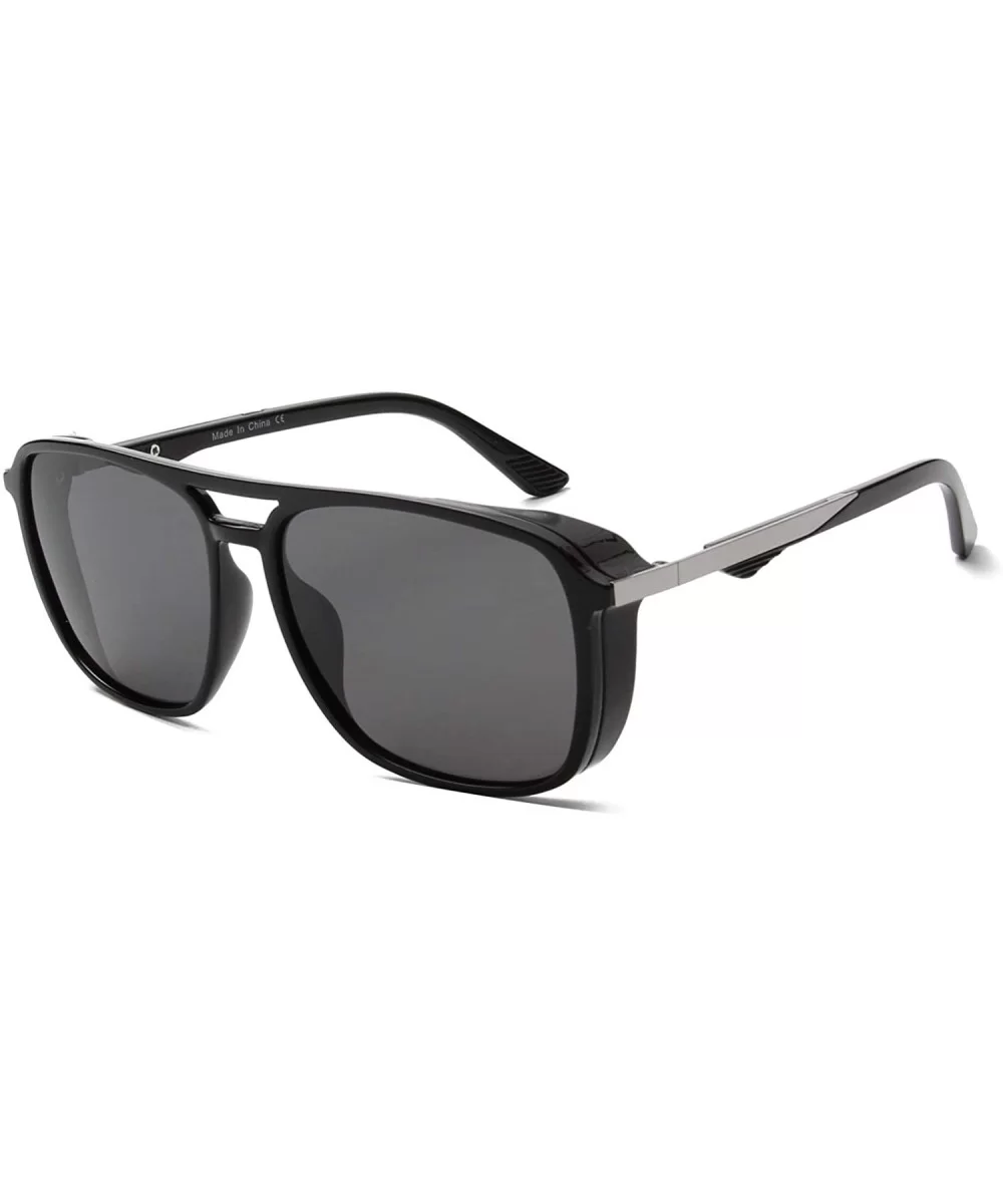 Unisex Square Fashion Sunglasses - Silver - CO18WSENQCU $31.82 Square