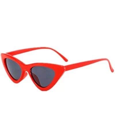 Women Fashion Cat Eye Shades Sunglasses Integrated UV Candy Colored - 0464d - C918RR2KMA9 $11.46 Rimless