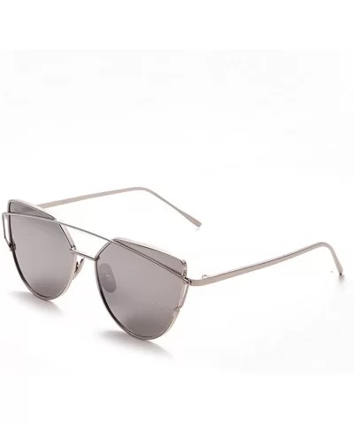 fashion sunglasses unisex metal frame sunglasses uv400 protection sunglasses - The Silver Box/Mercury Piece - C812N9JPCW0 $12...