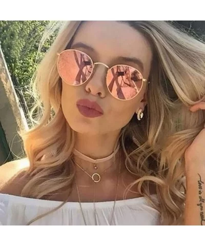 Fashion Colorful Round Sunglasses Women Luxury Metal Sunglasse Summer Outdoor UV400 Eyewear Zonnebril Dames - CK197A2O673 $43...