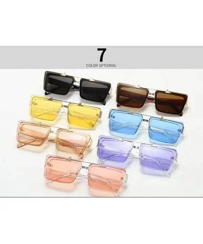 Blocking Eyeglasses Double Sunglasses Eyewear - Yellow - CP18XWRUCGE $21.16 Square