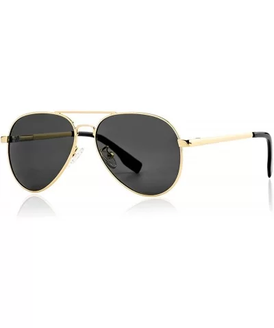 2-Pack Polarized Small Aviator Sunglasses for Small Face Women Men Juniors - 52mm - CQ196MM8GHZ $33.95 Aviator