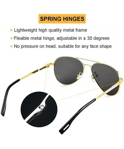 2-Pack Polarized Small Aviator Sunglasses for Small Face Women Men Juniors - 52mm - CQ196MM8GHZ $33.95 Aviator