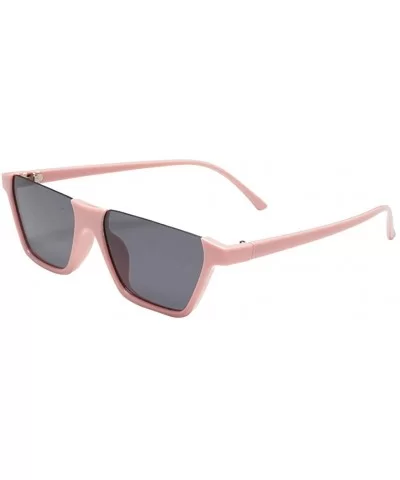 Sunglasses Fashion Plastic Big Eyewear Eyeglasses Glasses UV - Pink - C818QREQOUI $12.64 Oval
