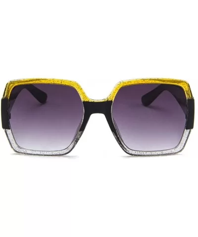 Oversized Wide Colored Frame Polarized Sunglasses for Men Women UV Protection Sun Glasses Best Birthday Gift - C518SZ36IY3 $1...