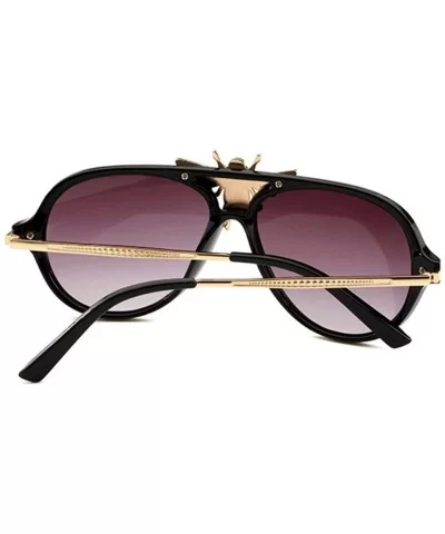 Women Vintage Sunglasses Oversized Resin lens Sun glasses UV400 - Black - CE18NM6IQM3 $13.38 Oval