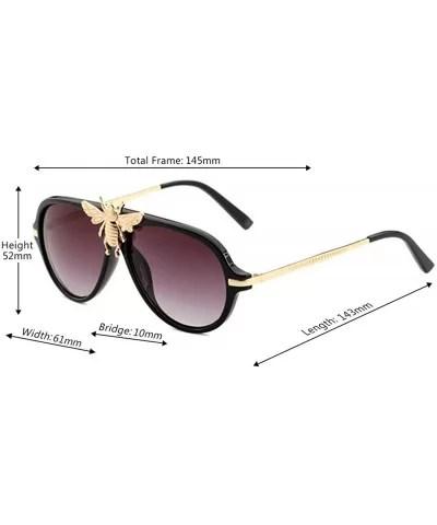 Women Vintage Sunglasses Oversized Resin lens Sun glasses UV400 - Black - CE18NM6IQM3 $13.38 Oval