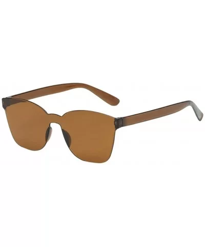 Unisex Fashion No Frame Clear Sunglasses Sexy Retro Sunglasses Women Sunglasses - D - C0196IXW2UG $12.96 Rimless