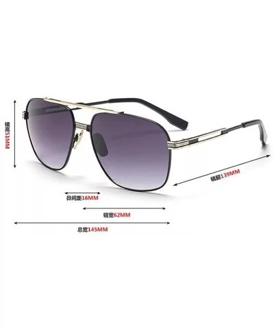Fashion Women Men UV400 Coating Mirrored Goggles Metal Frame Shopping Sunglasses - Silver Frame/Silver - CO12KCVFIPP $13.11 G...