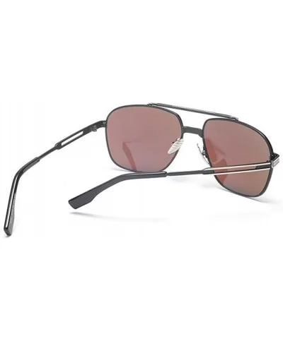 Fashion Women Men UV400 Coating Mirrored Goggles Metal Frame Shopping Sunglasses - Silver Frame/Silver - CO12KCVFIPP $13.11 G...