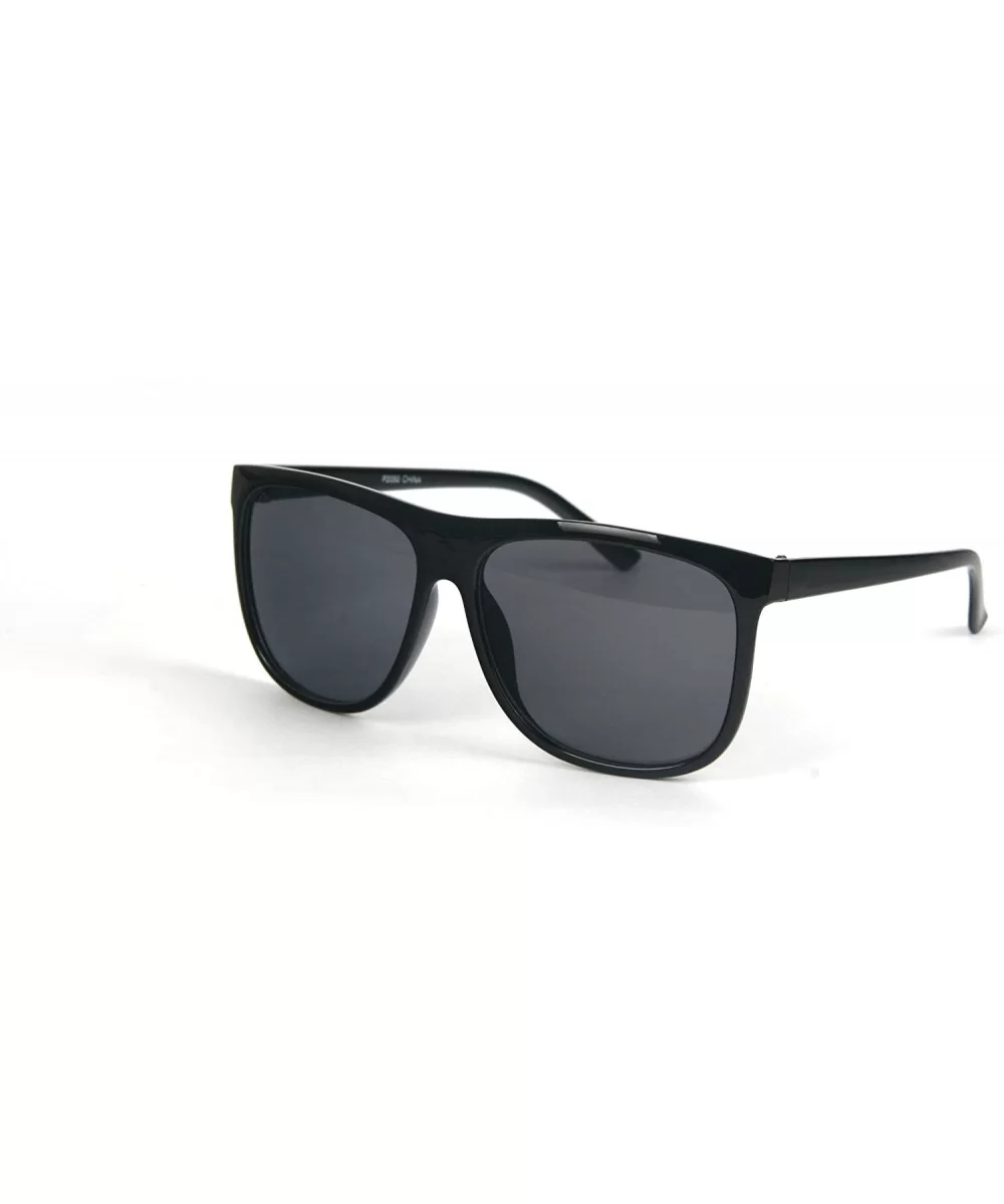 Classic Retro Wayfarer Sunglasses P2050 Regular Size - Black-smoke Lens - C011BOUF0K7 $12.29 Wayfarer