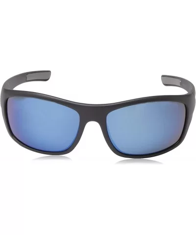 Polarized Optics Mens Cover - Matte Black / Polarized Blue Mirror - C3189XD4XYW $49.27 Wrap