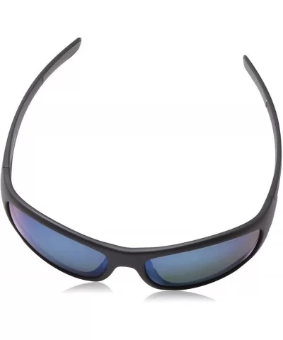 Polarized Optics Mens Cover - Matte Black / Polarized Blue Mirror - C3189XD4XYW $49.27 Wrap