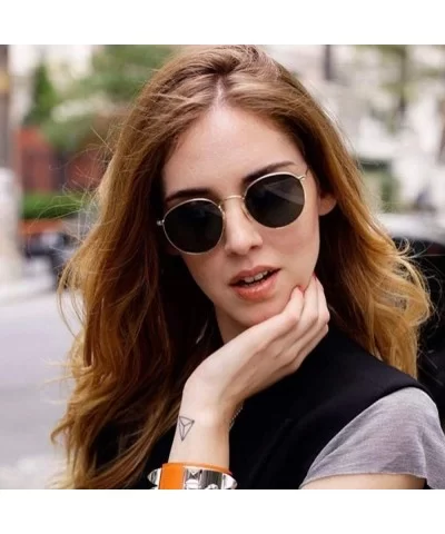 2020 Fashion Oval Sunglasses Women E Small Metal Frame Steampunk Retro Sun Glasses Female Oculos De Sol UV400 - CY199C0NTS9 $...