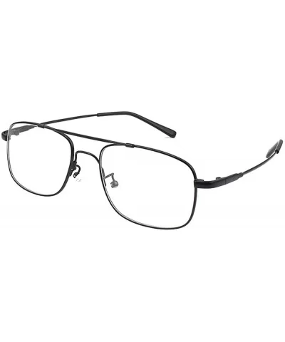 Pilot Full-flex Memory Titanium Optical Eyeglasses Frame - Small Black - C411WRIM8SH $29.74 Aviator