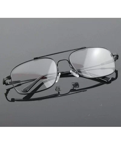 Pilot Full-flex Memory Titanium Optical Eyeglasses Frame - Small Black - C411WRIM8SH $29.74 Aviator