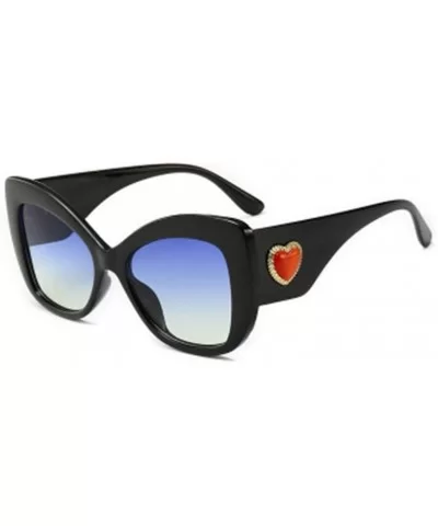 Big Frame Lady Love Style Sunglasses Modern Sun Mirror - 3 - CP190R56DOK $51.56 Sport