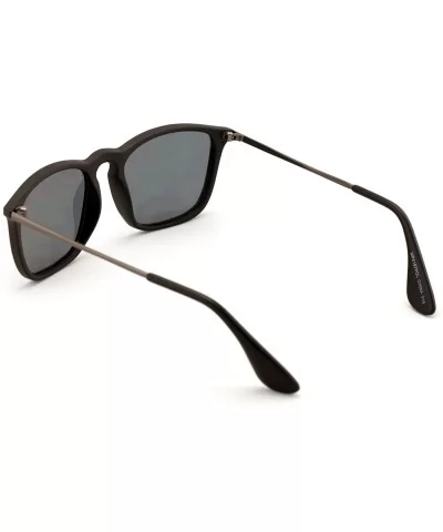 Polarized Rectangular P3 Keyhole Sunglasses - Unisex Lightweight Shades for Women or Men - C118GEN2LDQ $15.16 Square