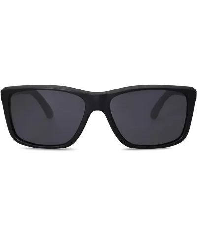 TR90 Sports Sunglasses for Men and Women Polarized UV400 Protection SJ2105 - C1 Matte Black Frame/Grey Lens - CG194YLG762 $23...