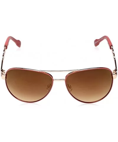 Women's R571 Aviator Sunglasses - Rose Gold/Coral - CK129HH0OTZ $73.67 Aviator