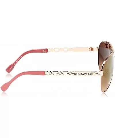 Women's R571 Aviator Sunglasses - Rose Gold/Coral - CK129HH0OTZ $73.67 Aviator