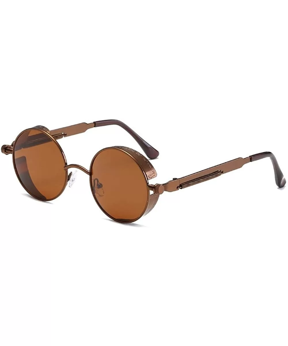 Unisex Vintage Eye Sunglasses-Retro Eyewear Fashion Radiation Protection - Coffee - CR18OZ78DD4 $10.90 Rimless