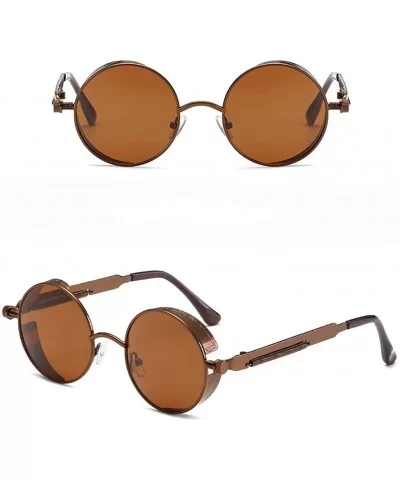 Unisex Vintage Eye Sunglasses-Retro Eyewear Fashion Radiation Protection - Coffee - CR18OZ78DD4 $10.90 Rimless