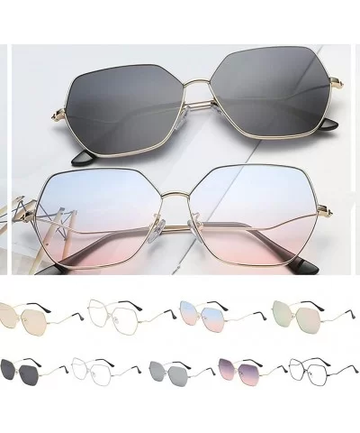 UV Protection Sunglasses for Women Men Full rim frame Square Acrylic Lens Plastic Frame Sunglass - G - CW1902WMM4X $14.08 Square