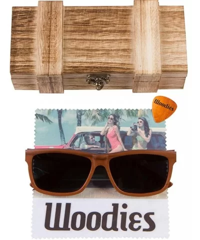 Wood Sunglasses with Polarized Lens and Crate Display Box - CD18IMISR60 $59.35 Aviator