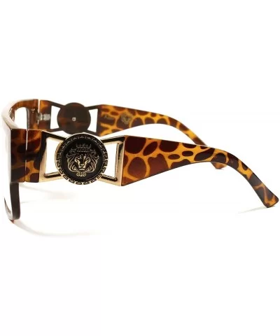 Look Rich Swag Hip Hop Rapper DJ Night Club Party Clear Lens Eye Glasses - Tortoise - CC18XHY72U7 $12.43 Square