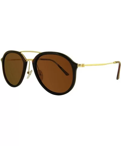 very light Polarized aviator sunglasses for man and women - Brown - CM18YLOX06M $24.91 Oval