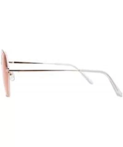 Men's Polarized Stainless Steel Frame Sunglasses - Gradient Sunglasses Lightweight Frame - B - CW18S2NY4KX $79.01 Aviator