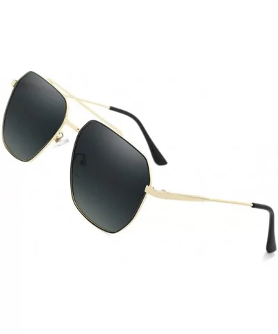 Lightweight Polarized Mens Sunglasses Driving Aviator Fishing Sun glasses for Men Women - Gold/Gray - CJ18URN3GU0 $21.69 Aviator