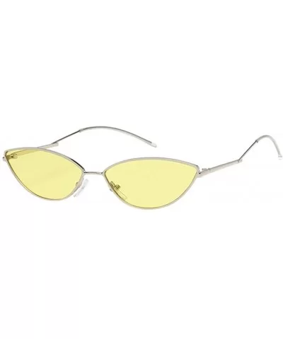 Women's Retro Cat Eye Small Oval Shades Frame UV Protection Polarized Sunglasses - F - C218E7IQTQL $23.53 Oval