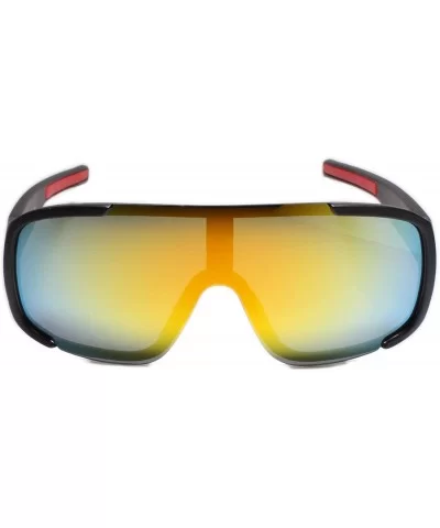 Futuristic Cyclops Space Club Rave Dj Party Sun Glasses - Yellow - C218W7905SC $17.80 Wrap