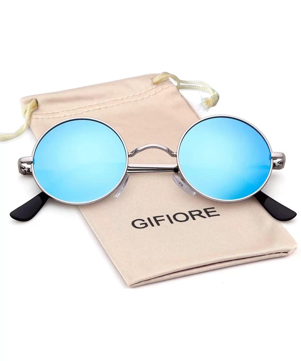 John Lennon Glasses Round Polarized Sunglasses Hippie Glasses for Women Men - CY18LUWCNEZ $13.14 Oval