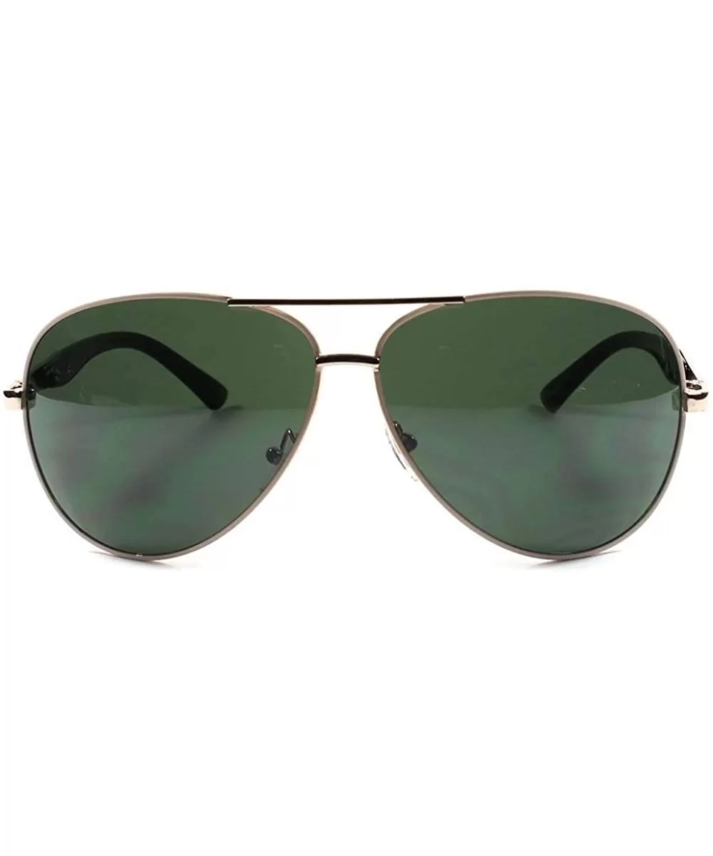 Classic Old Fashion Hot Mens Womens Retro Vintage 80s Aviator Sunglasse - Gold - CI18X3X3UAR $13.44 Aviator