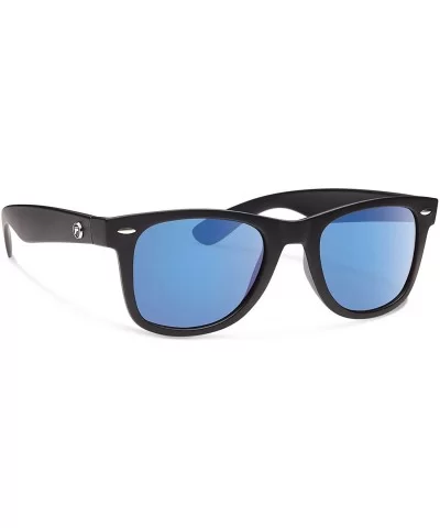 Ziggie Sunglasses - Matte Black / Blue Mirror - CP11UTZ8O2J $26.95 Square