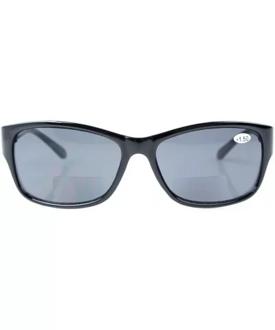 Bi-Focal Sunshine Readers Fashion Bifocal Sunglasses Black Frame/Grey Lens +3.50 - Black Frame - CF1885OK4DN $19.47 Wrap