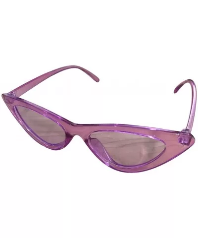 Unisex Vintage Eye Sunglasses Retro Eyewear Fashion Radiation Protection - Multicolor E - CA190OG726L $11.27 Rectangular