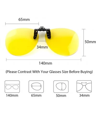 UV Blocking Polarized Sunglasses with Clip On Night Vision Lens Anti Glare - CO187O6K3QO $13.26 Wayfarer