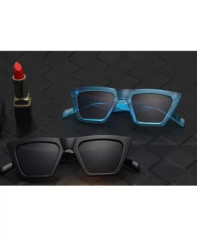 Fashion Square Cat Eye Sunglasses Women Vintage Small Cateye Trendy Sunglasses - Black - C3199ZWO7AO $15.20 Cat Eye