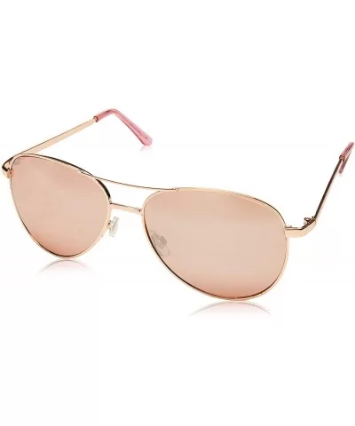 UV Protection Color Lens Metal Frame Unisex (Gold Rose - Colored) - CH189Q5U7QU $13.96 Aviator