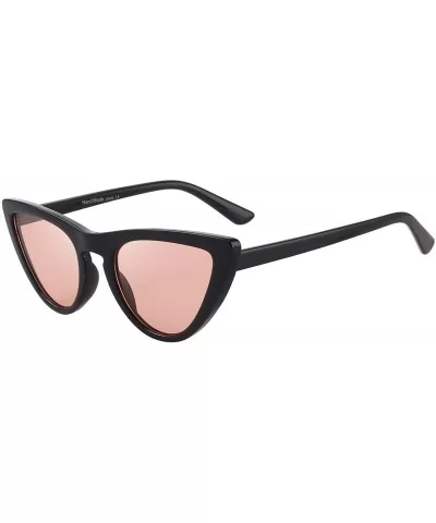 Women Cat Eye Sunglasses Brand Designer Sunglasses S6319 - Black&pink - CL1898Y0HSK $15.30 Cat Eye