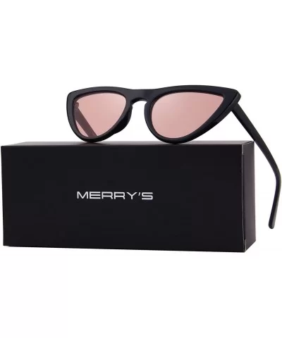 Women Cat Eye Sunglasses Brand Designer Sunglasses S6319 - Black&pink - CL1898Y0HSK $15.30 Cat Eye
