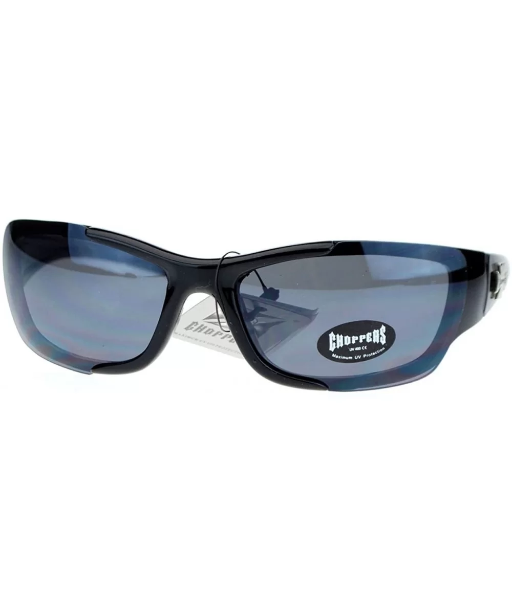 Mens Sunglasses Half Rimless Wrap Around Sports Shades - Black - CZ1221Z04FJ $14.32 Rimless