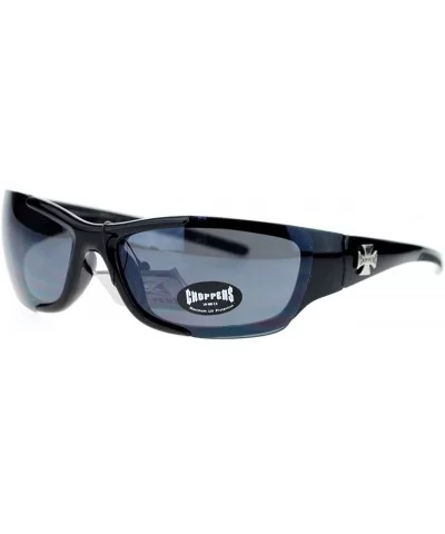 Mens Sunglasses Half Rimless Wrap Around Sports Shades - Black - CZ1221Z04FJ $14.32 Rimless